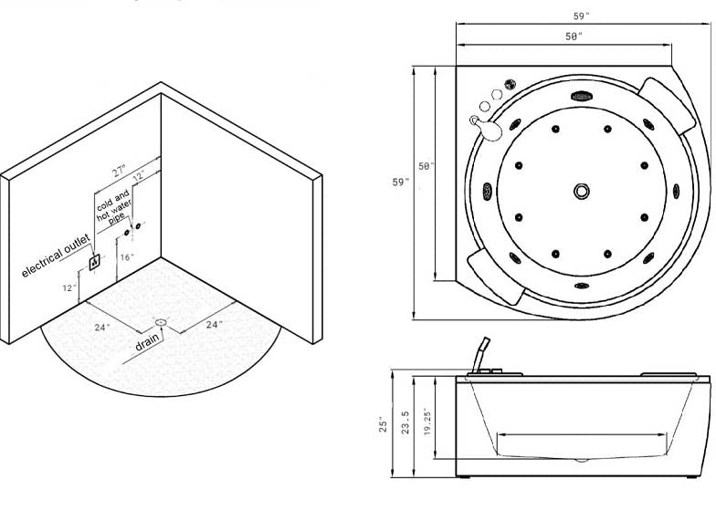 Niagara Luxury Whirlpool Tub - Aquapeutics LLC