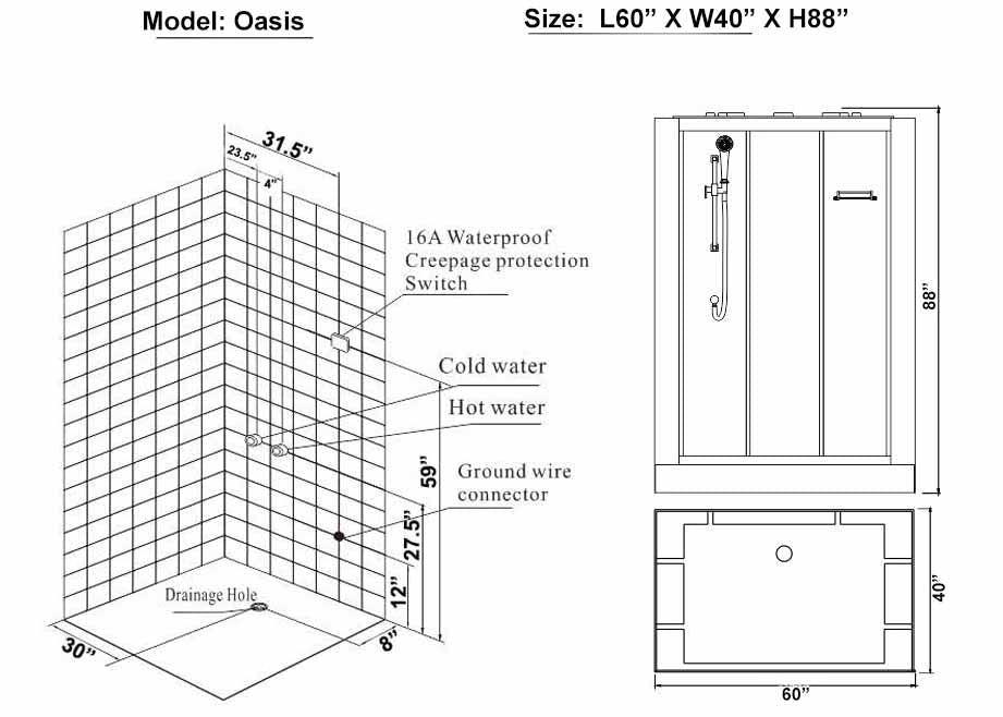 Oasis Luxury Steam Shower