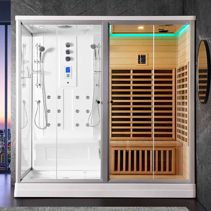 Tahitian Infrared Steam Sauna Combo | 2-Person | Aquapeutics Tahitian Infrared Steam Sauna Combo | 2-Person | Aquapeutics