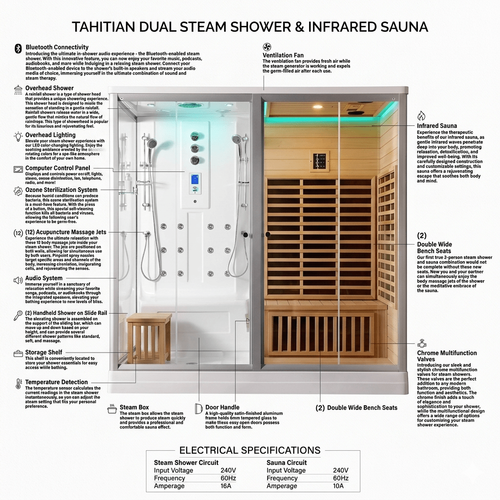 Tahitian Infrared Steam Sauna