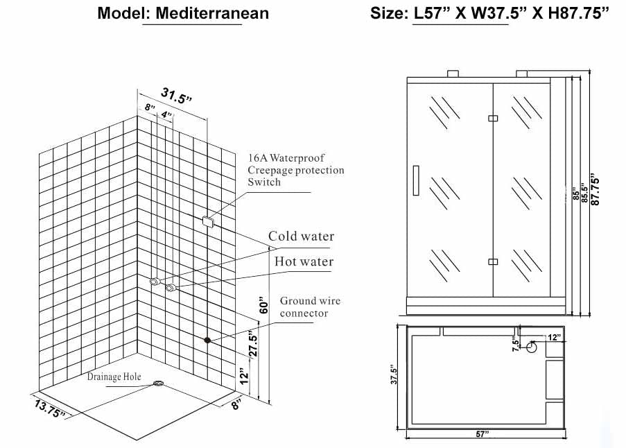 Mediterranean Luxury Steam Shower