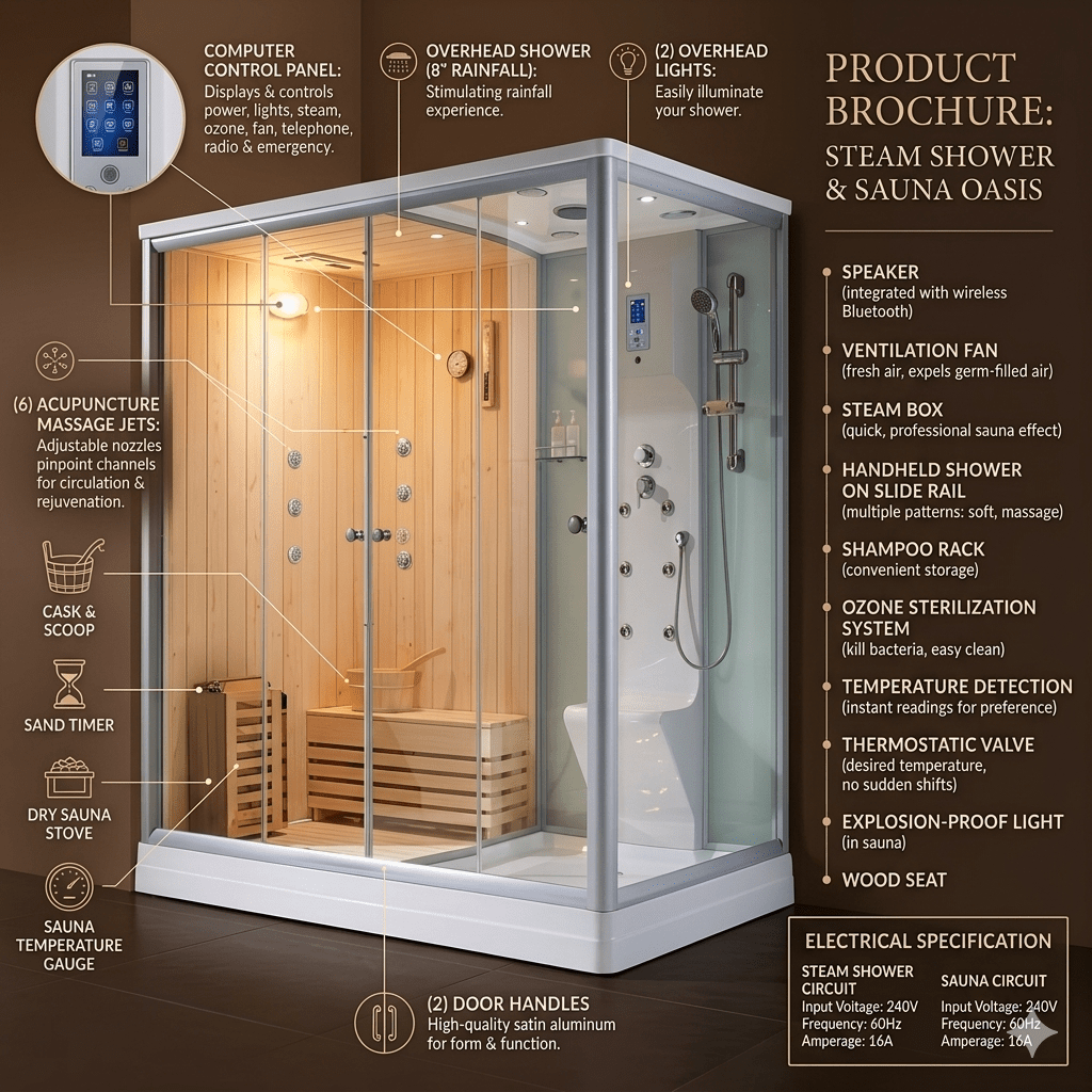 Saint Kitts Traditional Steam Sauna - Aquapeutics LLC