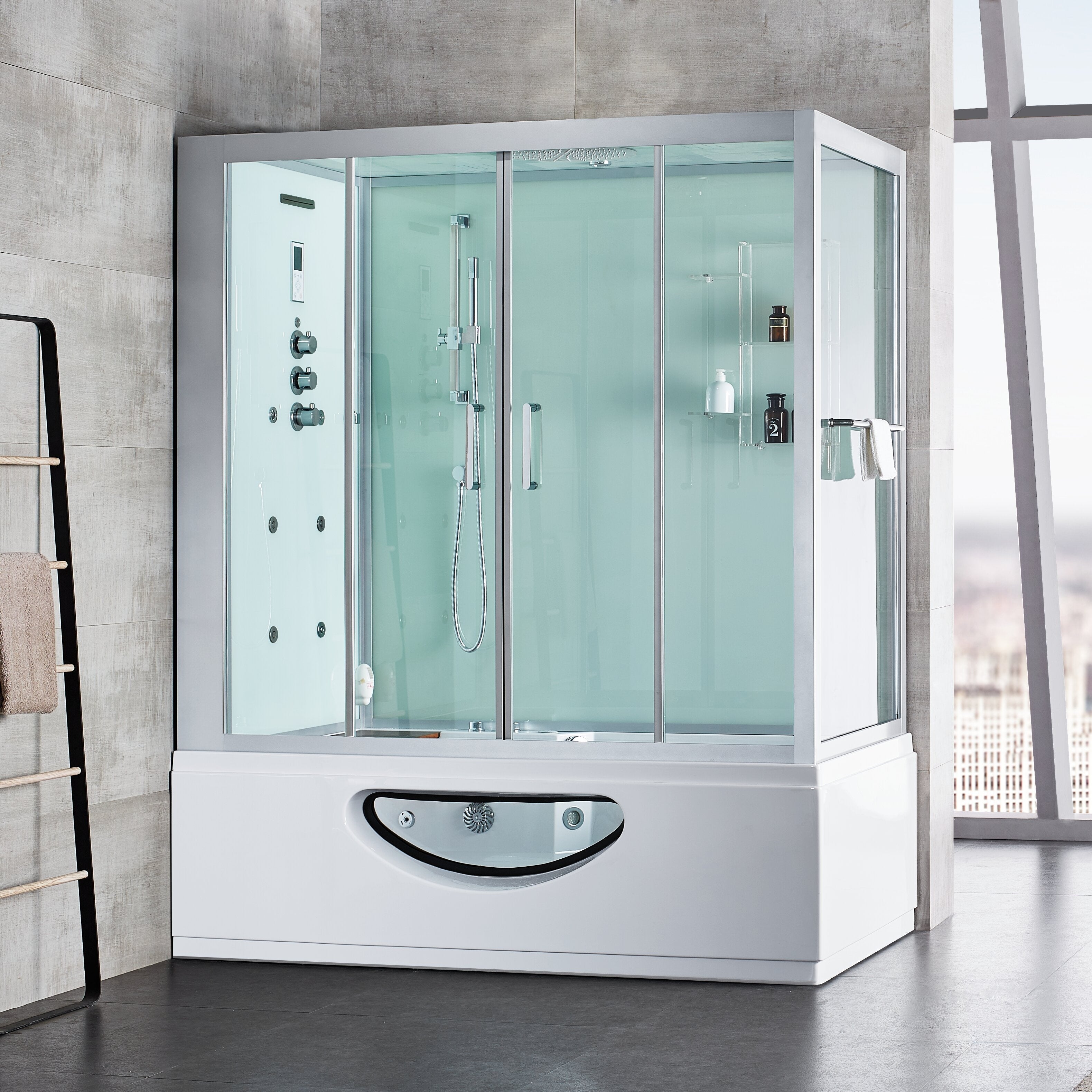 St Johns Luxury Steam Shower Tub - Aquapeutics LLC